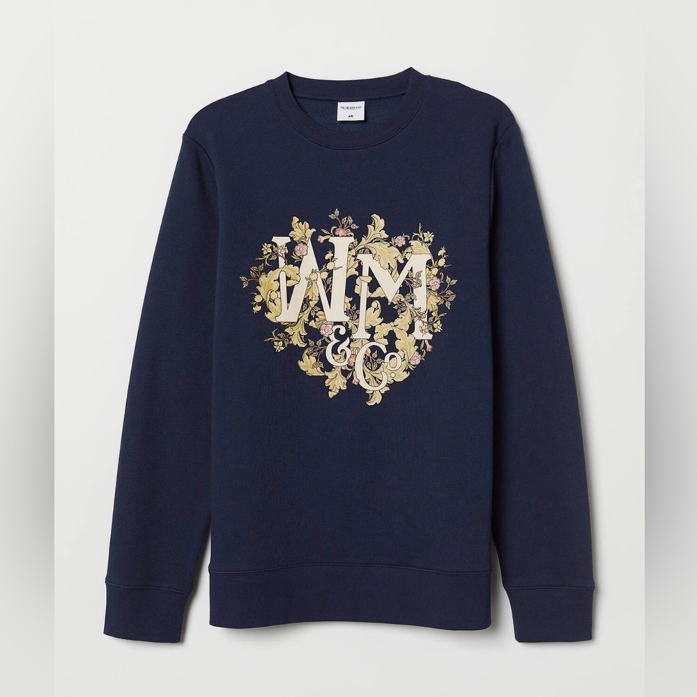 Morris & Co x H&M Navy Floral Logo Sweatshirt